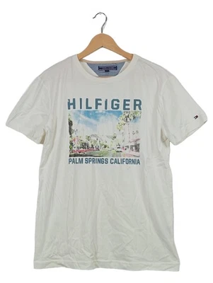 Tommy Hilfiger T-Shirt Homme Blanc Palm Springs California (EU 48, INT S) - Photo 1/4