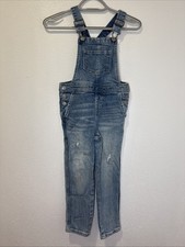 Cat  Jack Denim Straight Overalls Medium Wash Size XS 4/5 Little Girl