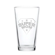 16oz Beer Mug - Super Mom