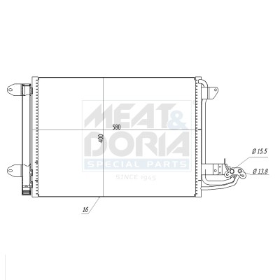 Kondensator Klimaanlage FüR VW Golf V 1.4 16V 1.6 Touran Audi A3 TT Skoda Yeti-image