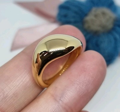 NEU Original Pandora Ring 14k vergoldet glatt EIN Stück Größe 54   VERPACKT 