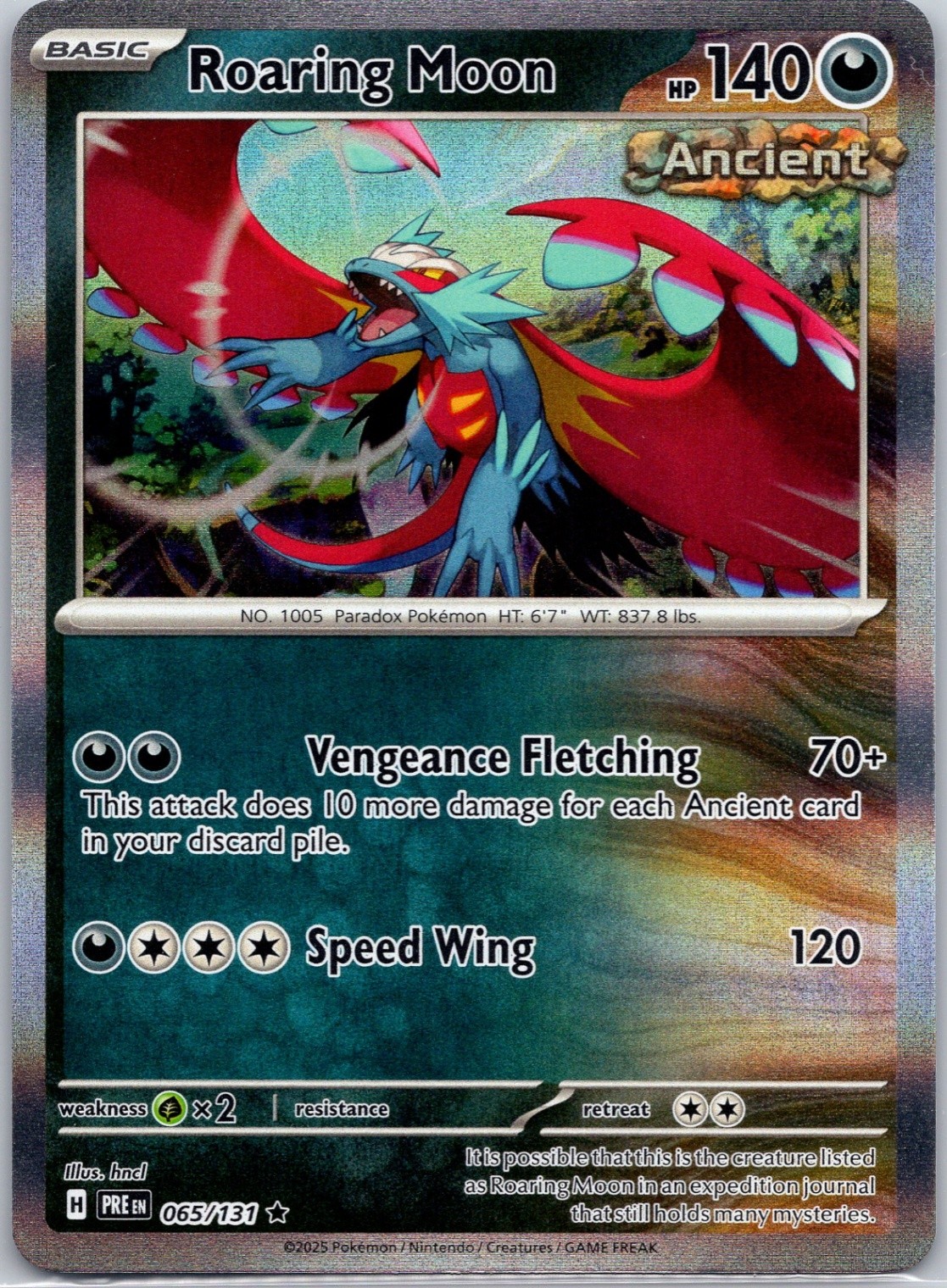 Roaring Moon Holo SV: Prismatic Evolutions #065/131 NM