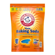 Pure Baking Soda Resealable Bag Pool Ph Balancer Deodorizing Cleaner, 10.8 Lb