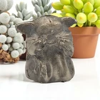 1.31 ozt Baby Yoda Grogu .999 Silver Statue Hand Poured by Galaxy Pours