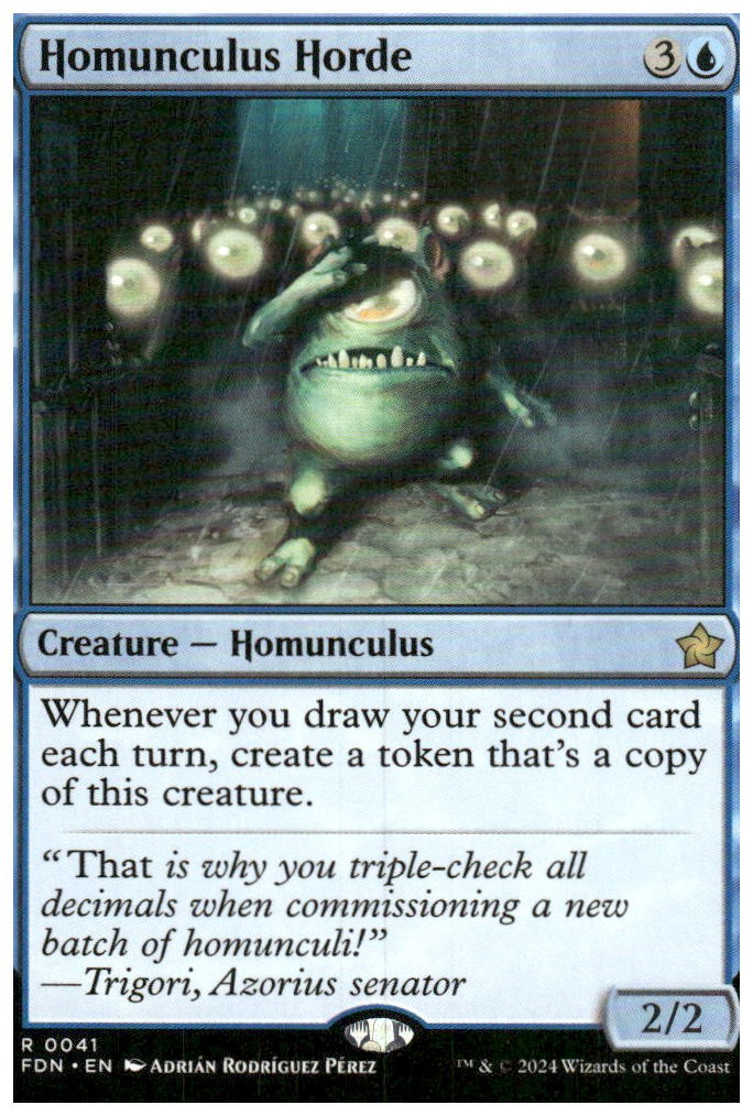 Foundations #41 Homunculus Horde