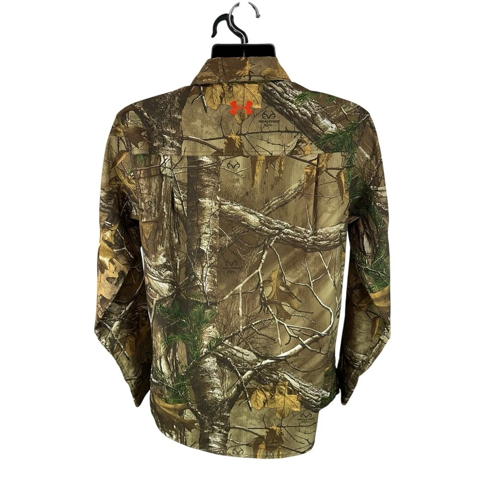 Under Armour Performance Field Shirt Size Medium Woodland Realtree Camo Hunting - Image 2 of 4