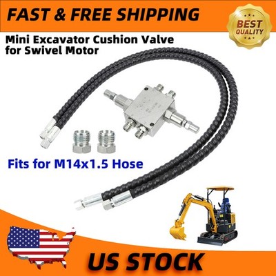 NEW For Swivel Motor Assembled Chinese Mini Excavator Cushion Valve Kit Complete