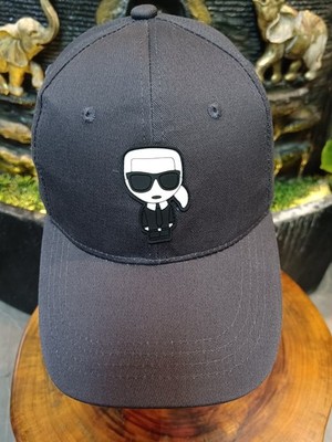 Karl Lagerfeld Baseball Cap Unisex Adjustable Black