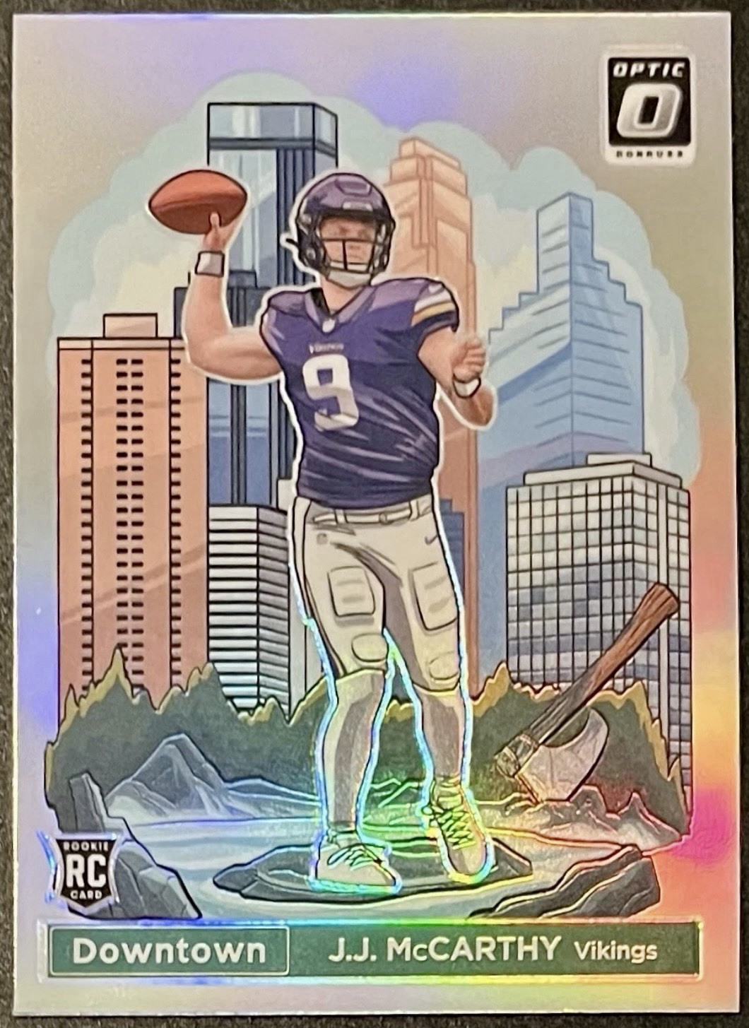 2024 Donruss Optic Downtown J.J. McCarthy #11 RC Rookie VIKINGS 🔥🔥🔥