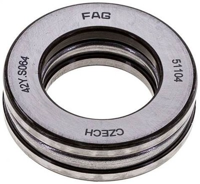 Axial Rillenkugellager, DIN 711, 20x35x10mm, ebene Auflage d2:21mm D:35mm D2:35