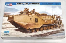 Hobby Boss 82412 1:35 AAVP-7A1 W/UWGS Amphibian Military Vehicle Model Open Box 