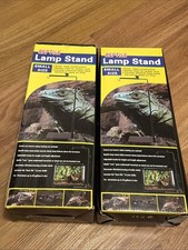 Qty Of 2 Reptile Lamp Stand Small Size   Adjustable Terrarium Heat Lamp Holder