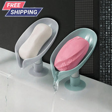 Soap Case Soap Dish Self-Draining Suction Cup Soap Holder for Bathroom  Kitchen