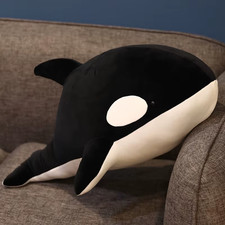 I Orca Wal Plüsch ca. 60 80cm Weiches Stofftier Meerestier Kinder Geschenk