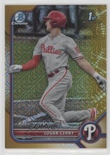 2022 Bowman Chrome Prospects Mega Box Gold Mojo Refractor 12/50 Logan Cerny 9hx