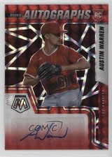 2022 Panini Mosaic Rookie Choice Fusion Prizm Austin Warren #RAM-AU Auto 1cx3