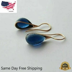 Authentic 18K Gold Plated Teardrop Cubic Zircon Earrings - Women’s Luxury Jewelry