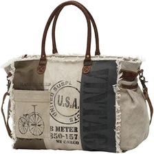 Myra Handbags USA Stamped Weekender Bag S-0751