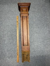 Vintage Oak Wooden Newel Post Stair Column End Post Oranate