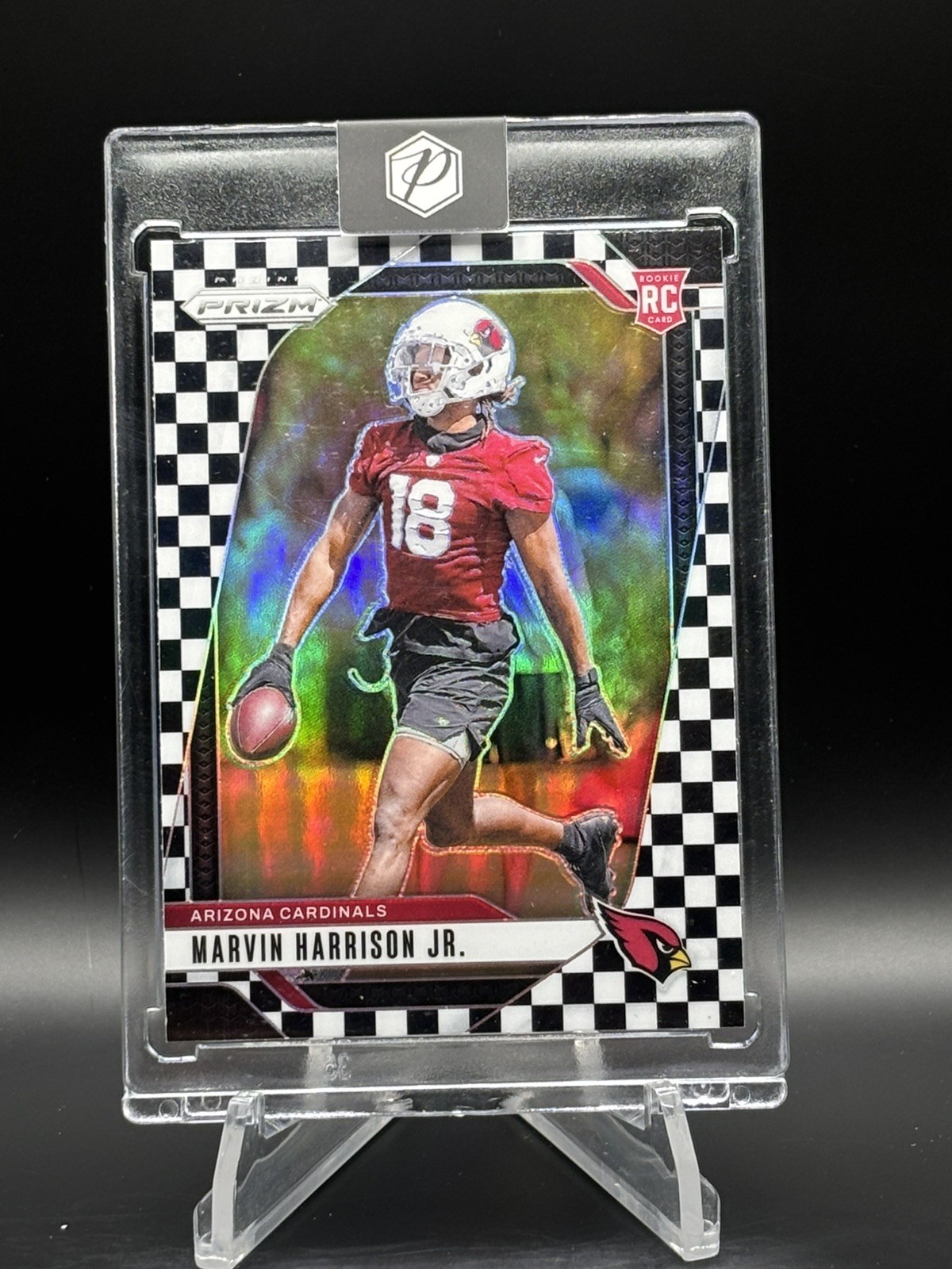 Marvin Harrison Jr. Panini Prizm #375 Black & White Checker