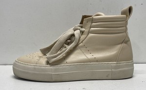 Helmut Lang Beige Solid High Top Sneaker Women 7.5