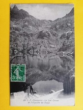Old postcard 74 - Chamonix (Haute Savoie) Lac cornu et l AIGUILLE du FOIGT in 1912