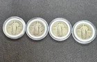 Standing Liberty Silver Quarters 2-1925-P 1923-P 1927-P Lot of 4 Type 2