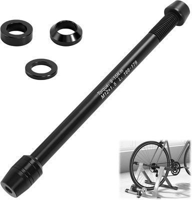 Fahrrad Steckachse Adapter M12x1,5 für Rollentrainer, langlebig und kompatibel