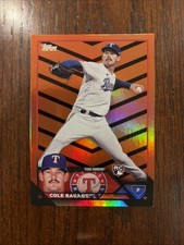 2023 Topps Update #US156 Cole Ragans Orange and Black Foil
