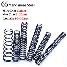 Wire Dia. 1.2mm Compression Pressure Spring, 6mm- 20mm OD ?10mm to 50mm Length
