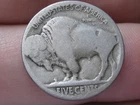 1914 D Buffalo Nickel 5 Cent Piece- Denver, Good Reverse Details