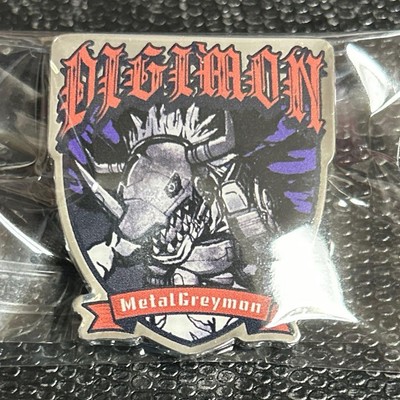 Digimon Metal Greymon Pin Badge Japan Anime