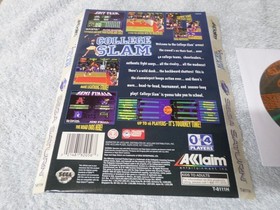 College Slam (Sega Saturn, 1996) - Back Cover, Game & Manual only - No Case