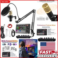 Versatile Podcasting Microphone Bundle with Live Mixer Functions  Bluetooth
