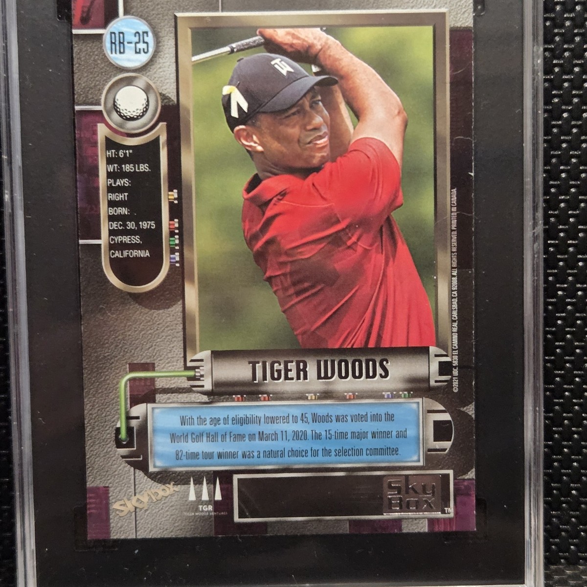 2021 SKYBOX METAL UNIVERSE CHAMPIONS TIGER WOODS 1997-98 RETRO #RB