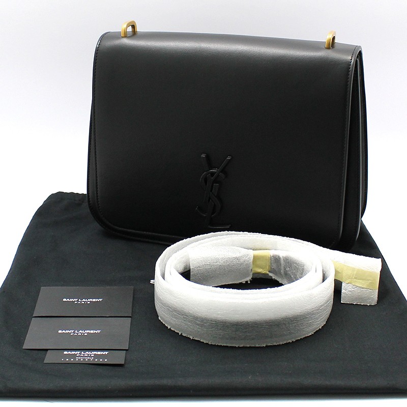 Borsa a tracolla media Saint Laurent nera monogramma Spontini 513188 104598907