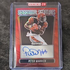 Panini 2025 Prizm Black Sensational Signatures SS-PWK Peter Warrick Auto 09/99