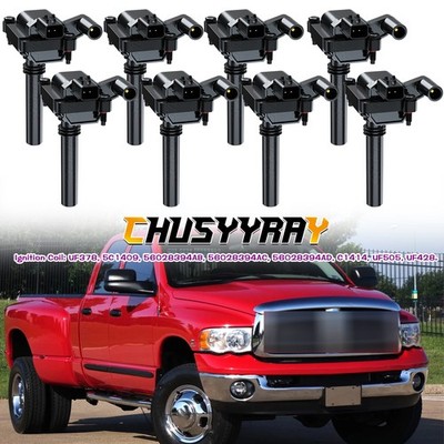 Premium High Performance Engine Ignition Coil Kit of 8 for Chrysler Dodge