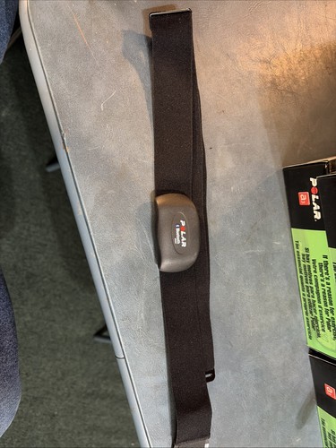 Polar H7 Heart Rate Sensor Black with Strap Size M-XXL Used FREE SHIPPING