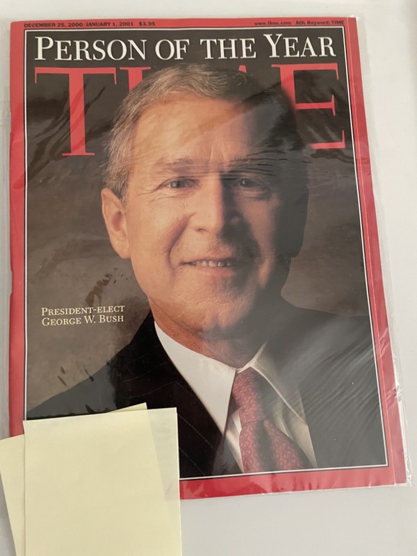 Time Magazine Person of the Year 2000/2001 George W Bush