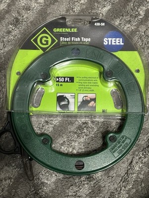 Greenlee Steel Fish Tape 50' 1/8'' Electrical/Cable Puller Model 438-5H *NEW*
