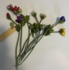 Lovely Lot Of 8 Vintage Pioneer Silks Flowers NEW 12  