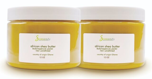 AFRICAN SHEA BUTTER UNREFINED natural cold pressed from GHANA Soapeauty
