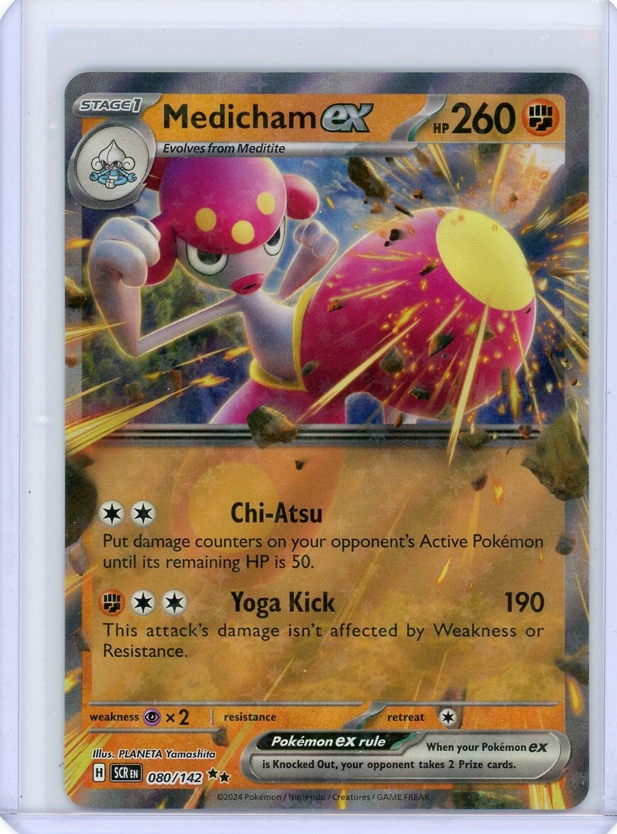 Medicham ex 80/142 Stellar Crown Pokemon