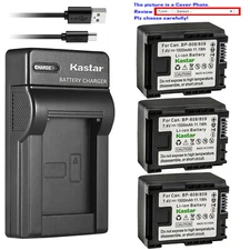 Kastar Battery Slim USB Charger for Canon BP-809 Canon VIXIA HF M32 HFM32 Camera