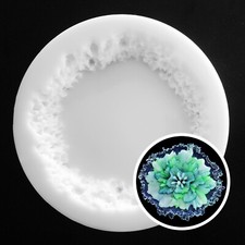 Small CHUNKY Crystal Edge Coaster Silicone Mold AU