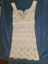 Lace wedding Dress - 100% Peruvian alpaca And Handmade. Size US 8-9