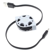 Retractable USB Cable Type-C Charger Power Cord USB-C Wire Sync for Smartphones