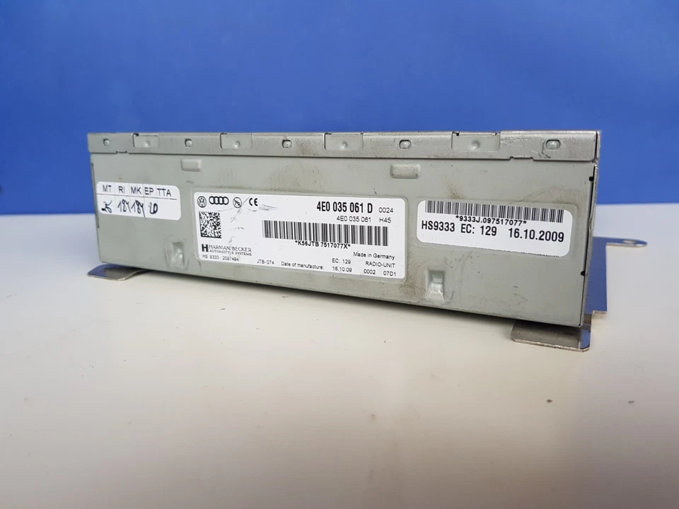 Unidad principal reproductor Cd GPS original Audi 4e0035061d 4e0 035 061 D Foto 2 de 4