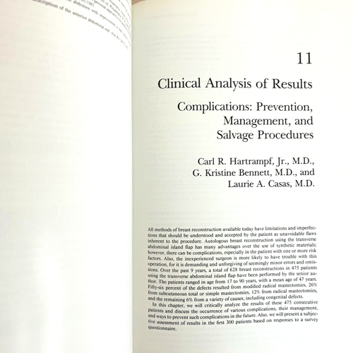 Vintage Breast Reconstruction with Living Tissue Book Carl R. Hartrampf 1991 - Picture 5 of 12